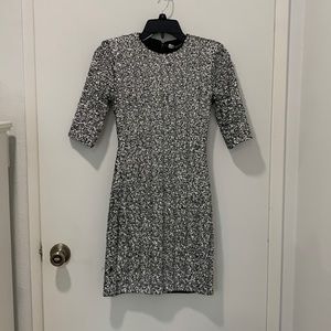 Alice and Olivia silver sequined dress NWT size 0